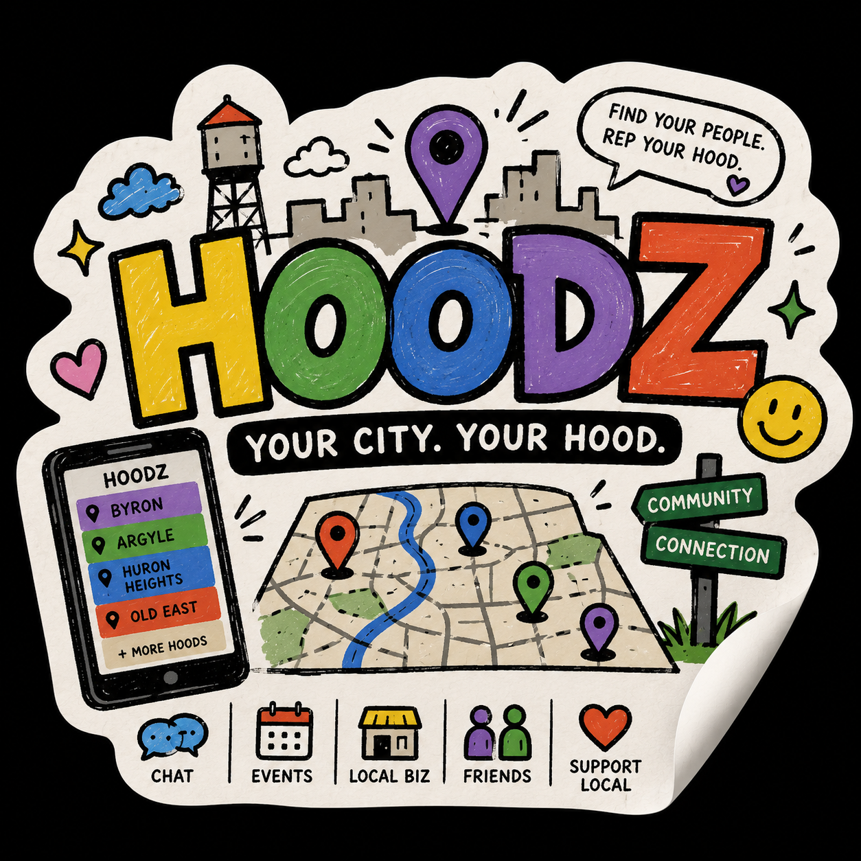 HOODZ — your city, your hood